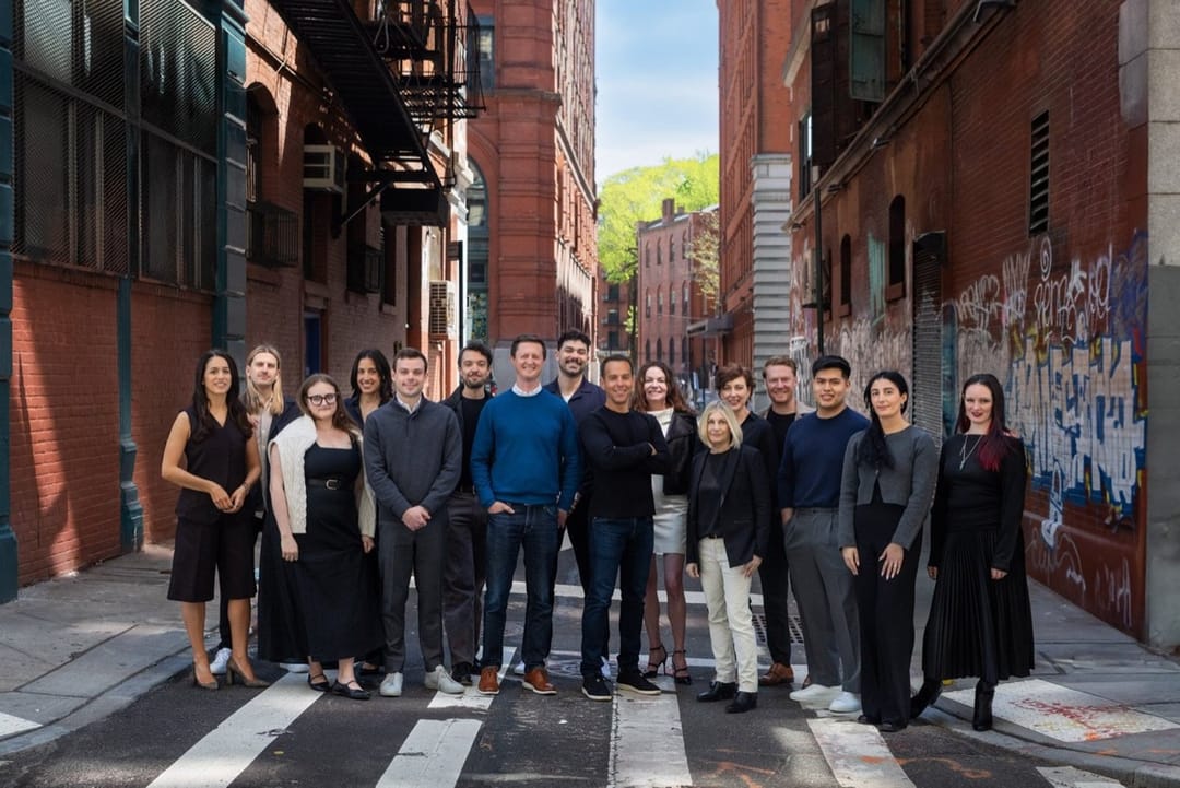 Harkov Lewis Team, the full group in a SoHo street